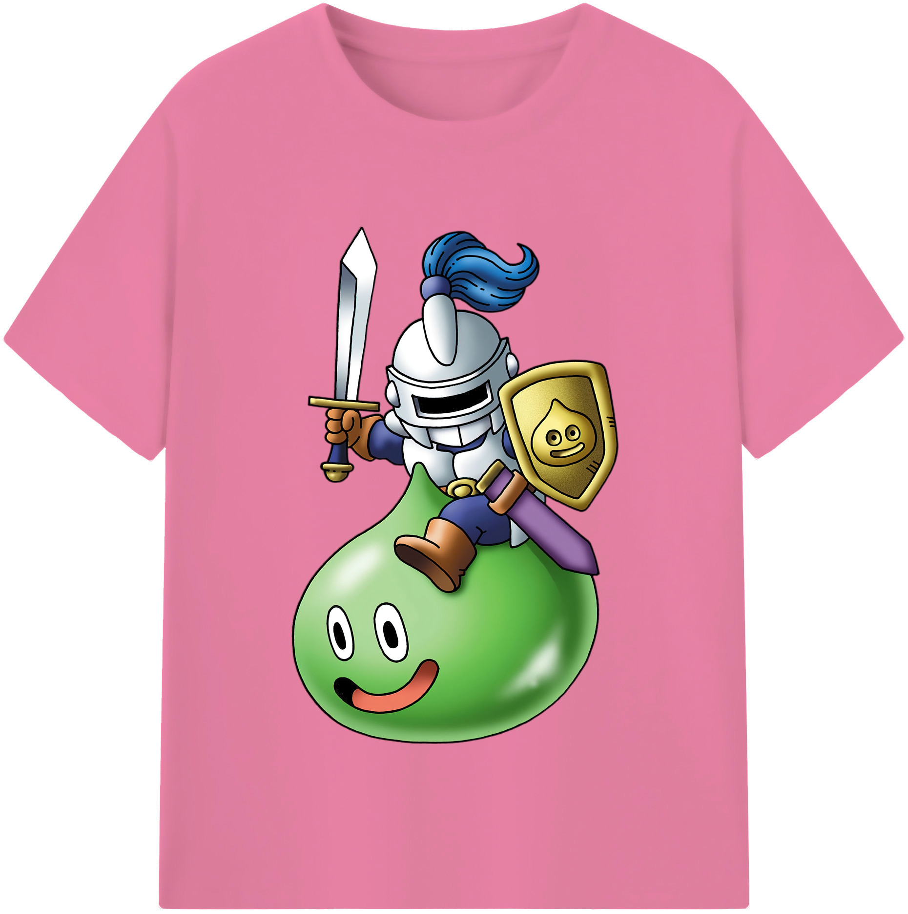 （画像用） ドラゴンクエスト Doragon Kuesuto Dragon Quest 綿100％半袖Tシャツ（フロントプリント）